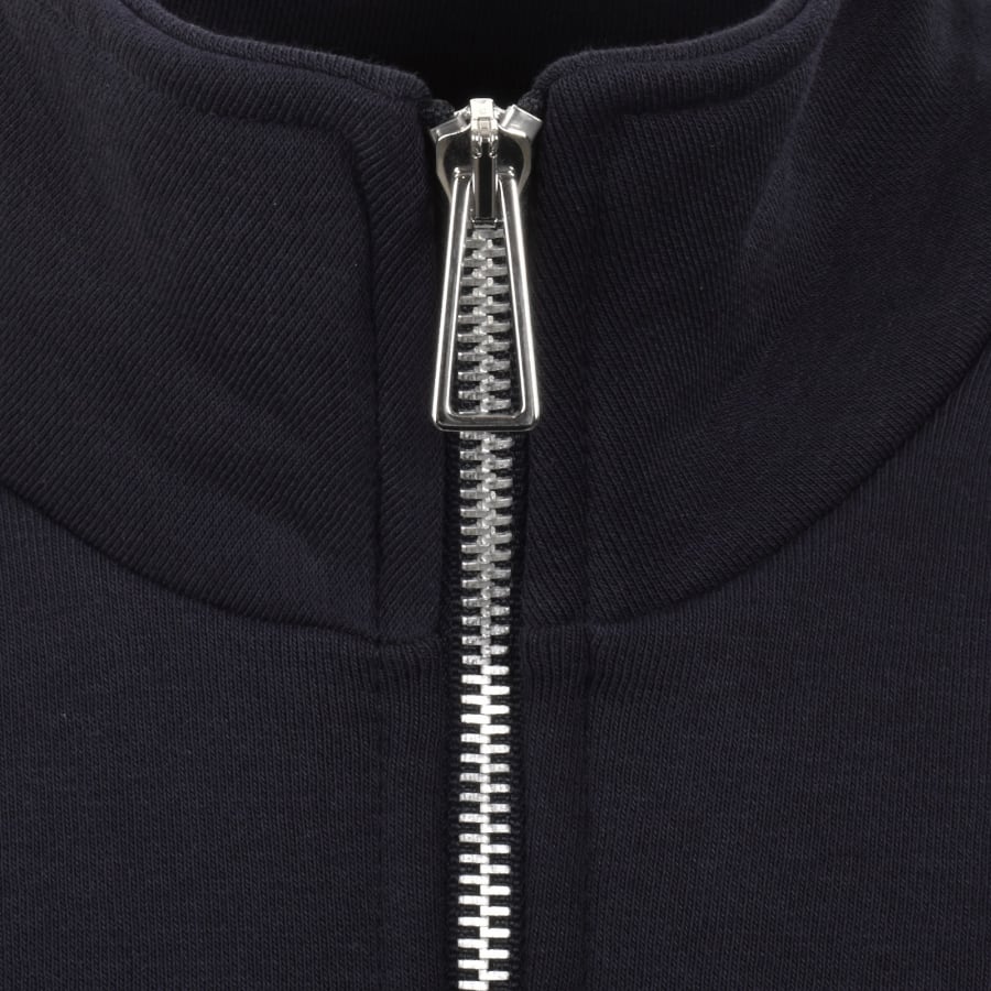Image number 4 for Paul Smith Half Zip Sweatshirt Navy