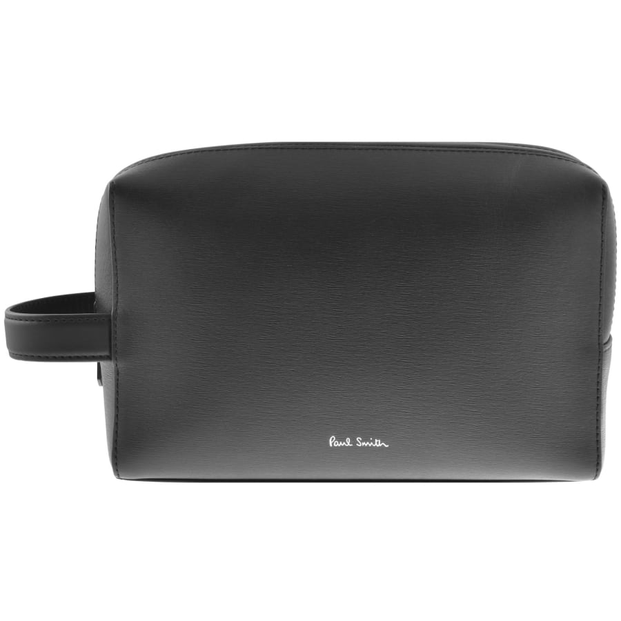 Image number 1 for Paul Smith Leather Wash Bag Black