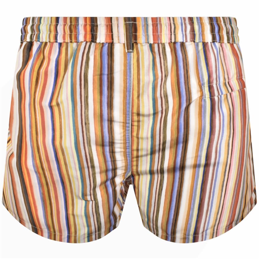 Image number 2 for Paul Smith Stripe Swim Shorts Red