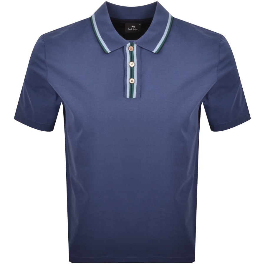 Image number 1 for Paul Smith Polo T Shirt Blue