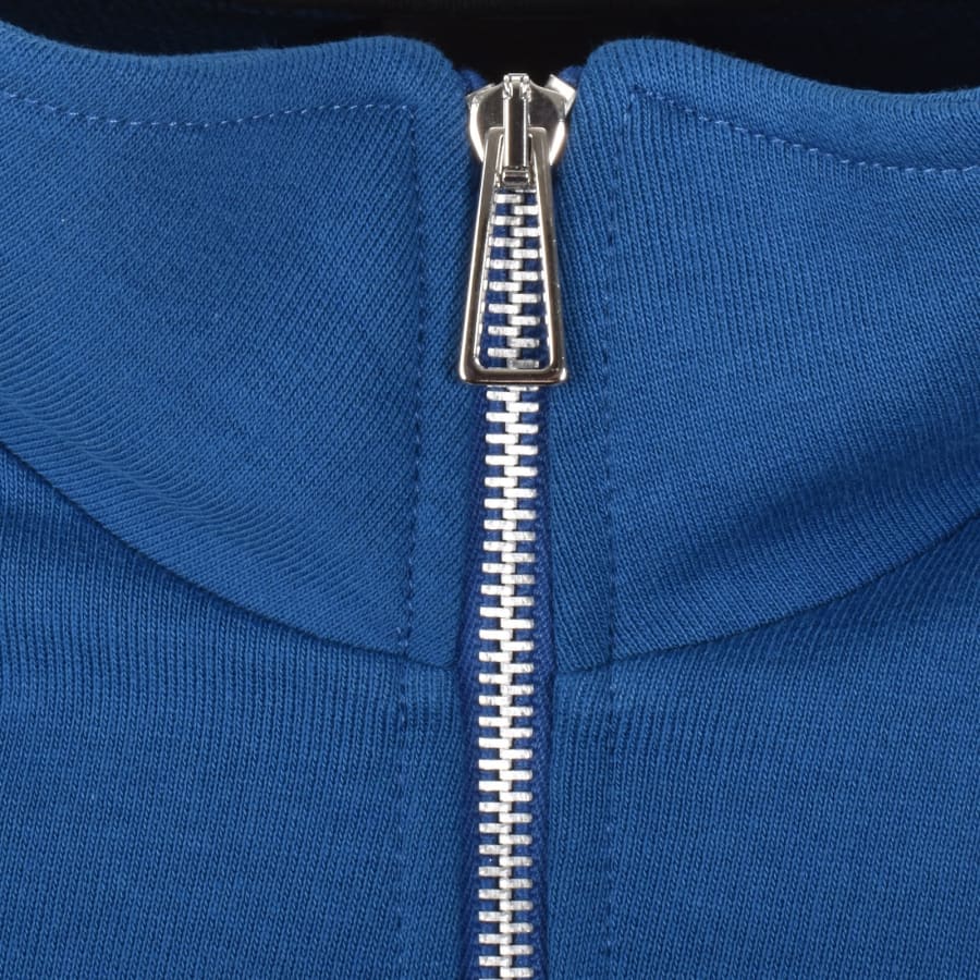 Image number 4 for Paul Smith Half Zip Zebra Sweatshirt Blue