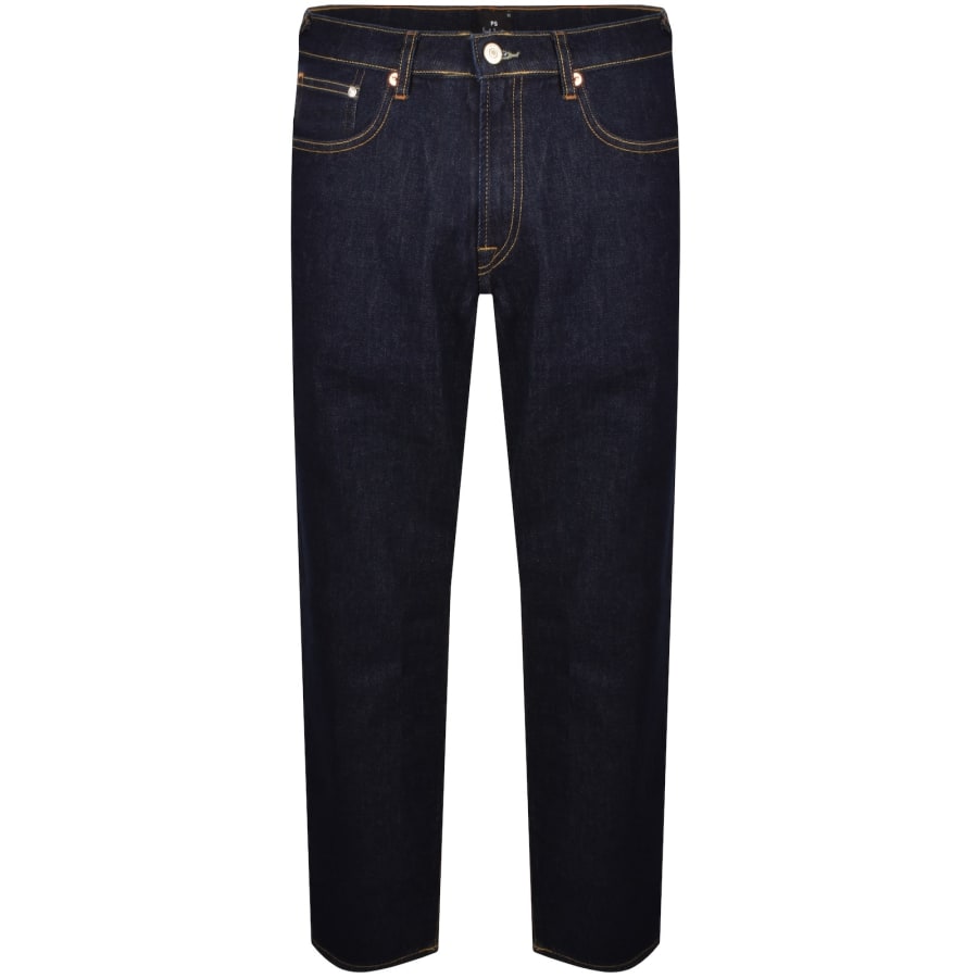 Image number 2 for Paul Smith Relaxed Tapered Jeans Dark Blue