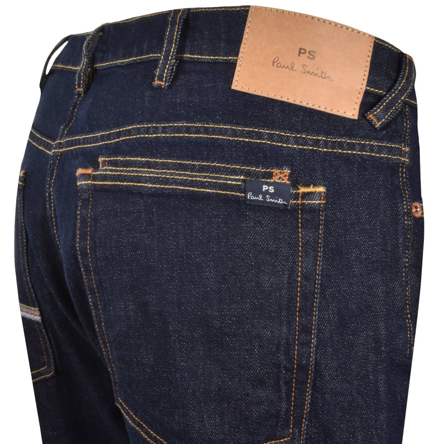 Image number 4 for Paul Smith Relaxed Tapered Jeans Dark Blue
