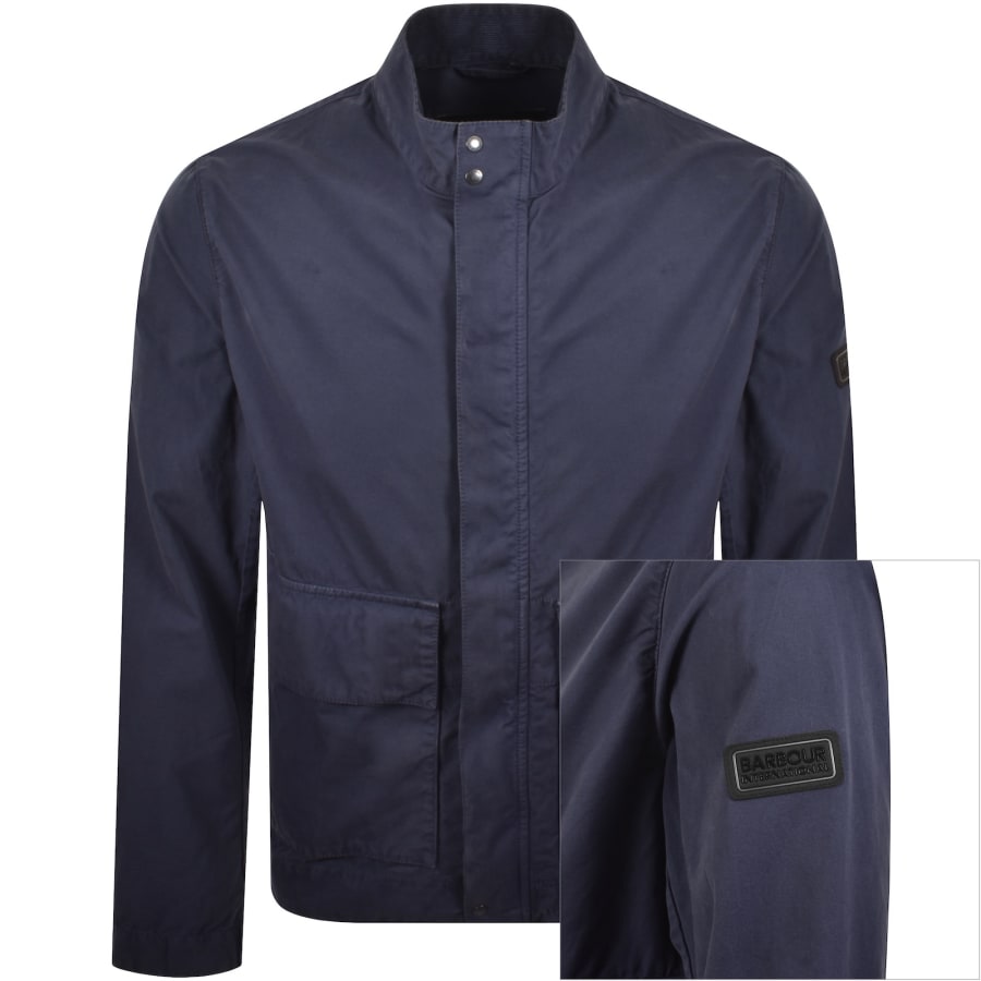 Image number 1 for Barbour International Melrow Casual Jacket Navy