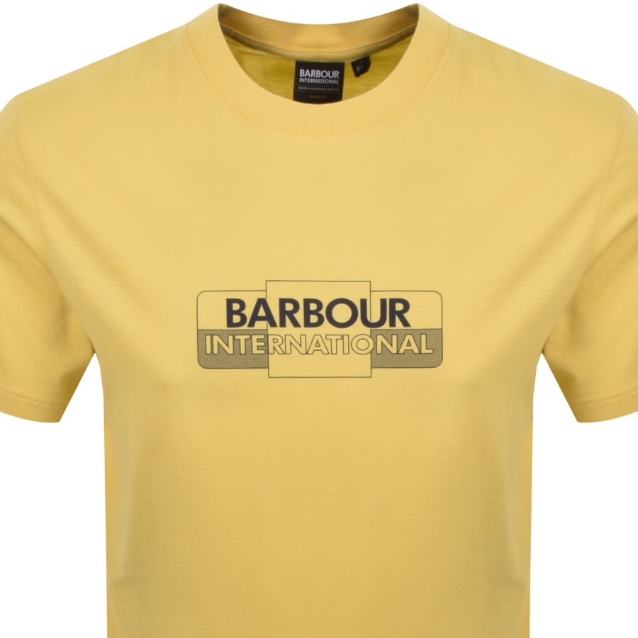Image number 2 for Barbour International Leighton T Shirt Yellow