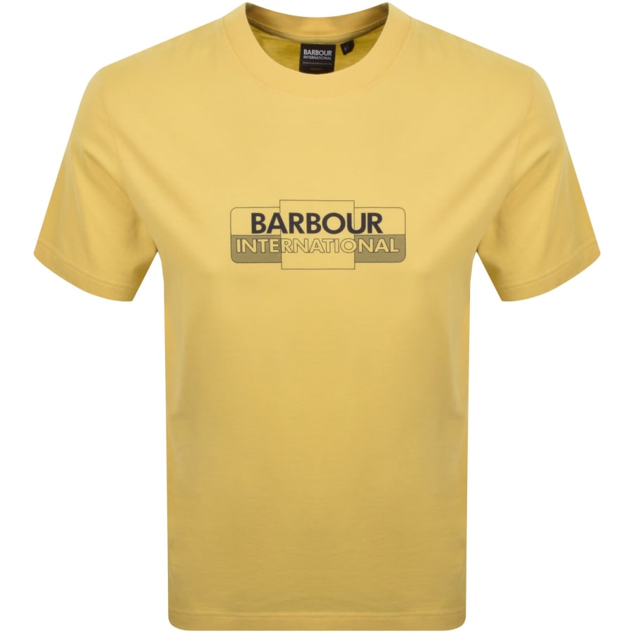 Image number 1 for Barbour International Leighton T Shirt Yellow