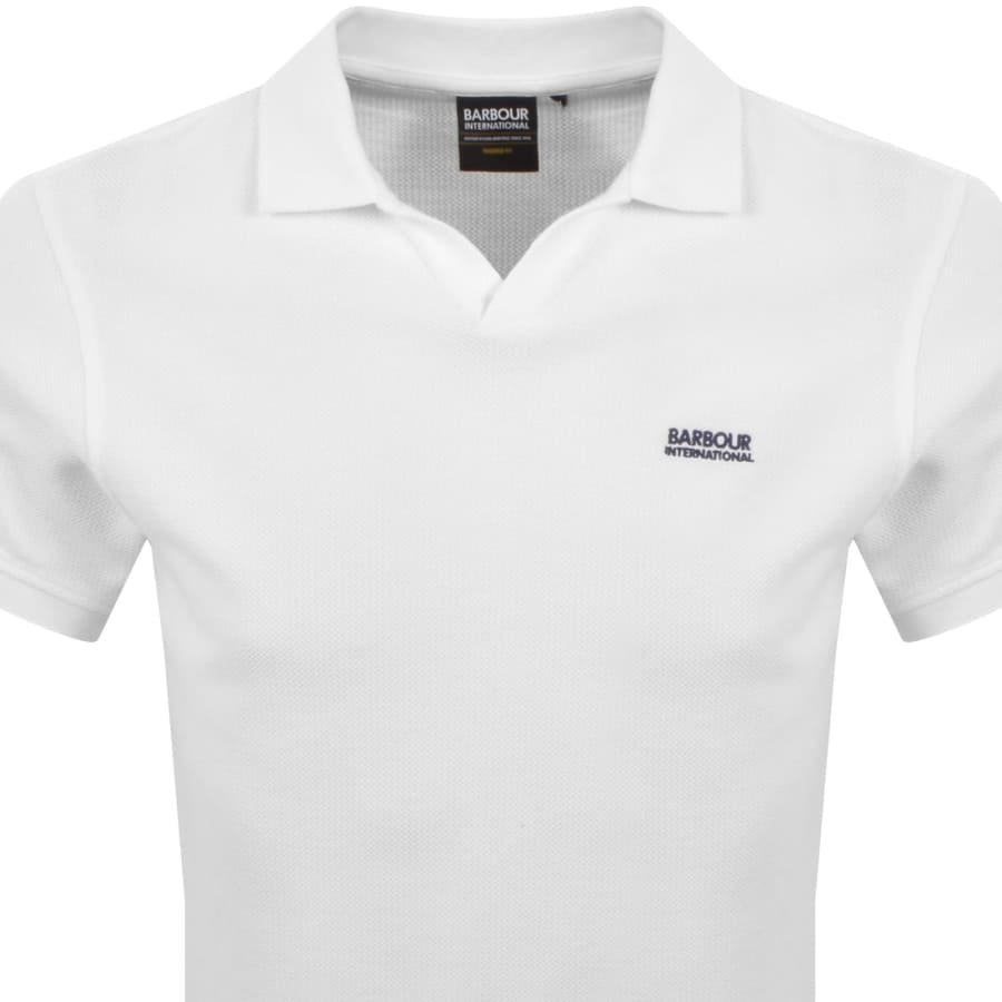 Image number 2 for Barbour International Milbank Textured Polo White