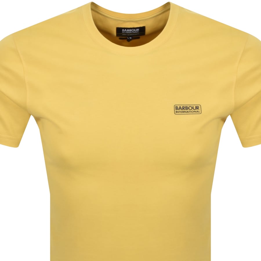 Image number 2 for Barbour International Small Logo T Shirt Yellow