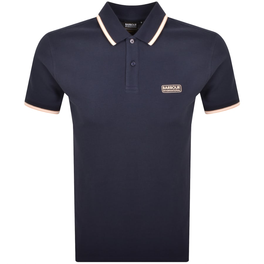 Image number 1 for Barbour International Evan Polo Navy