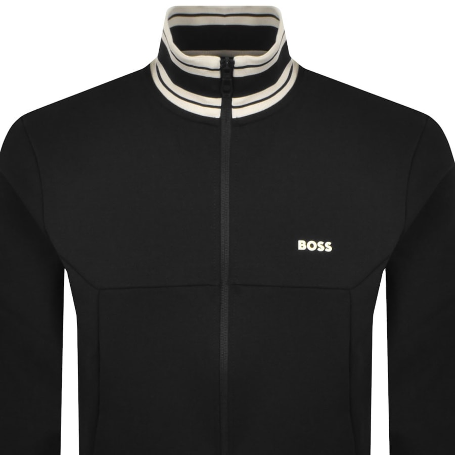 Image number 2 for BOSS Full Zip Zone Sweatshirt Black