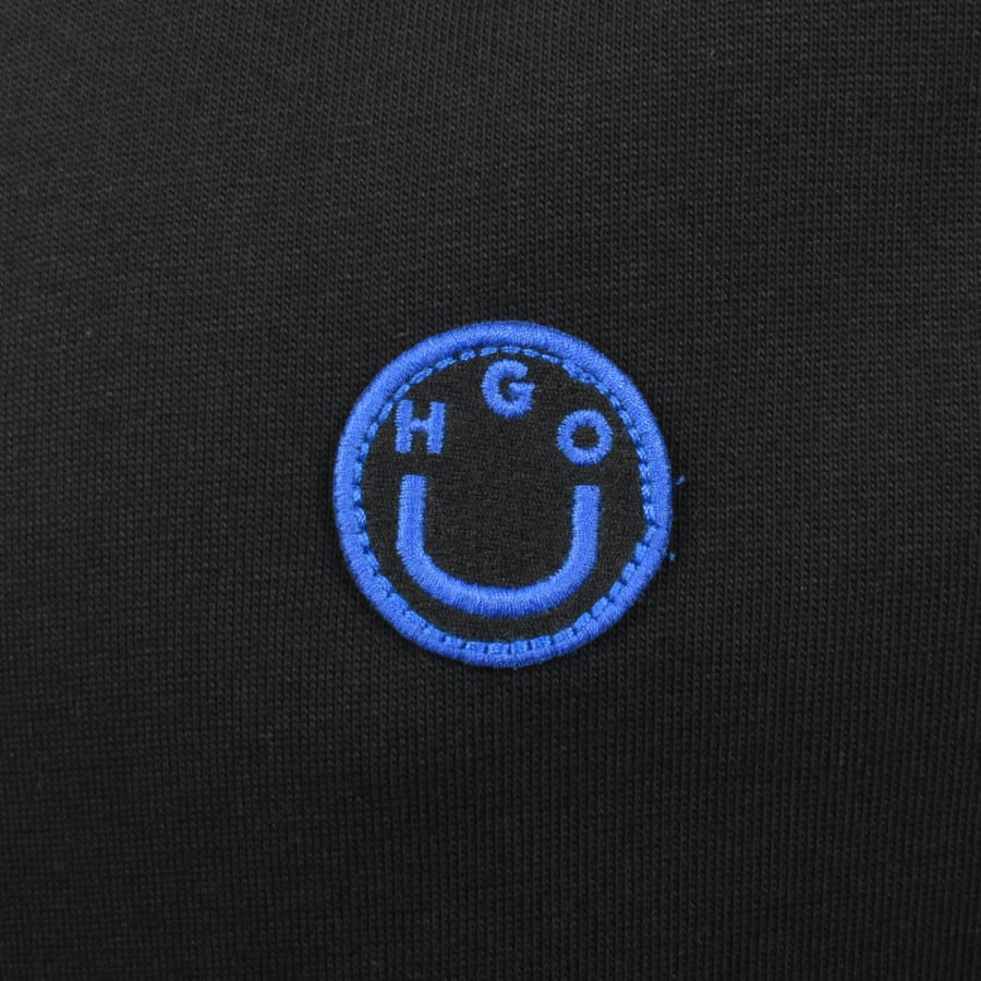 Image number 3 for HUGO Blue Niley Crew Neck T Shirt Black