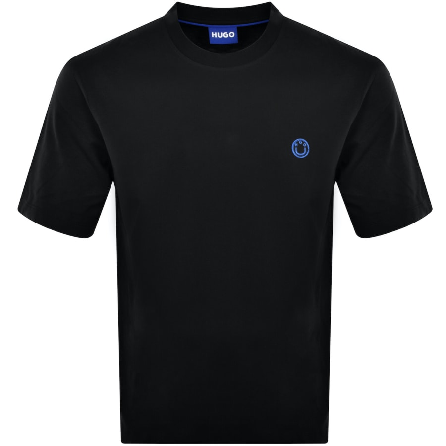 Image number 1 for HUGO Blue Niley Crew Neck T Shirt Black