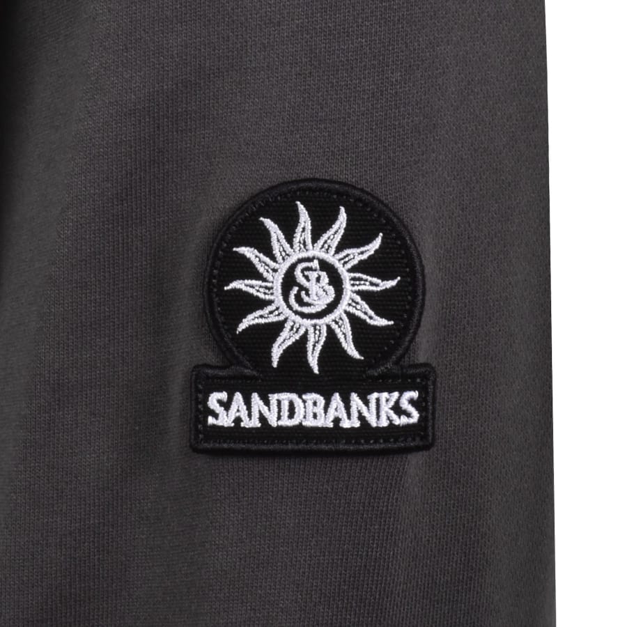 Image number 4 for Sandbanks Quarter Zip Sweatshirt Grey