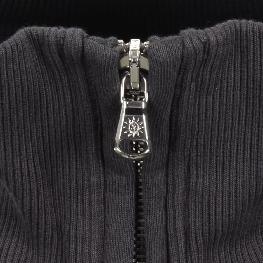 Image number 5 for Sandbanks Quarter Zip Sweatshirt Grey