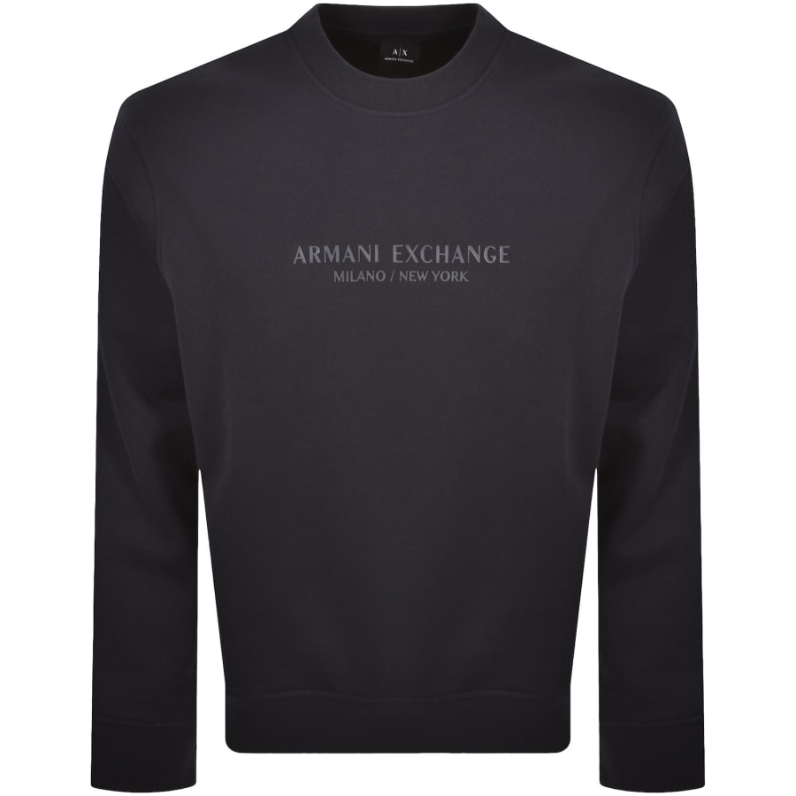 Image number 2 for Armani Exchange Logo Tracksuit Navy
