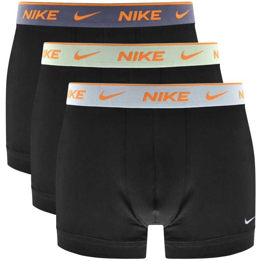 Image number 1 for Nike 3 Pack Everyday Trunks Black