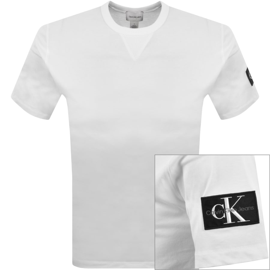 Image number 1 for Calvin Klein Jeans Badge T Shirt White