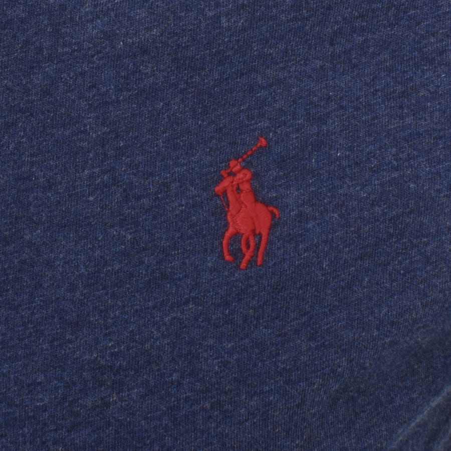Image number 3 for Ralph Lauren Crew Neck Slim Fit T Shirt Navy