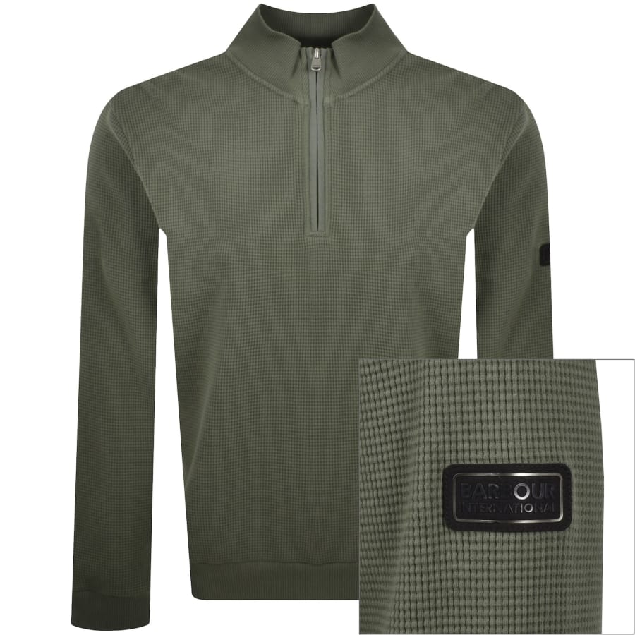 Image number 1 for Barbour International Bewley Sweatshirt Green