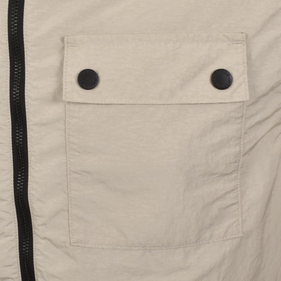 Image number 5 for Barbour International Inline Overshirt Beige