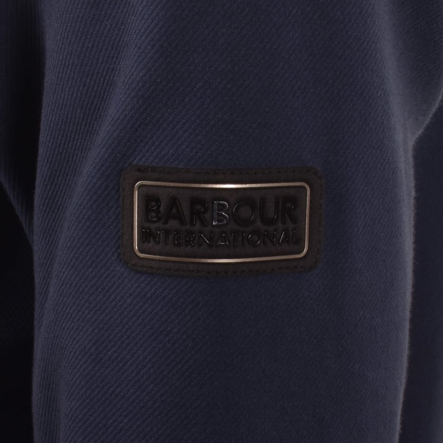 Image number 4 for Barbour International Esh Twill Overshirt Navy
