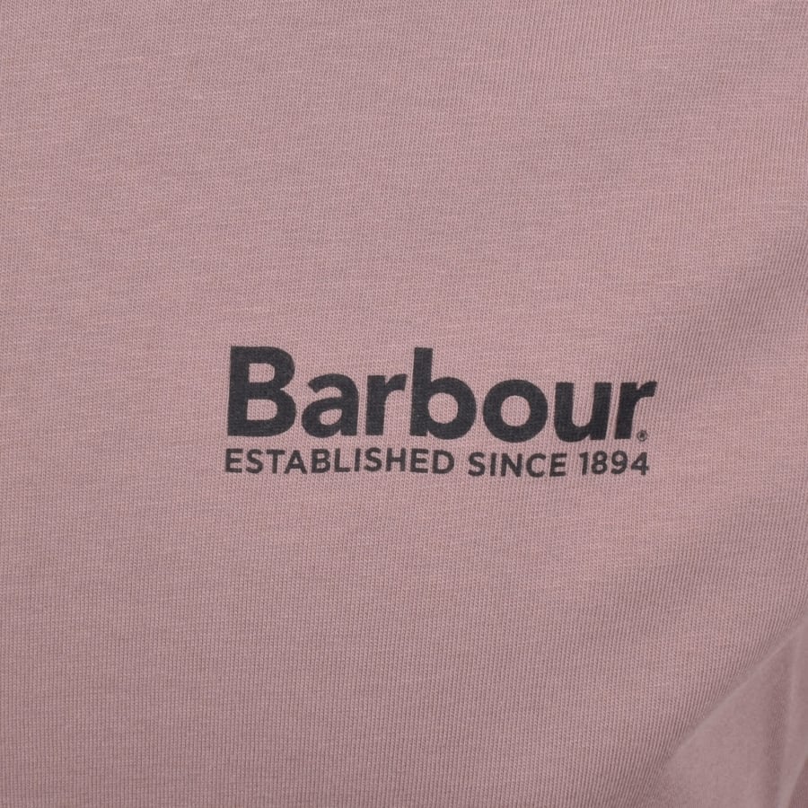 Image number 4 for Barbour Moonwell T Shirt Ironstone Pink