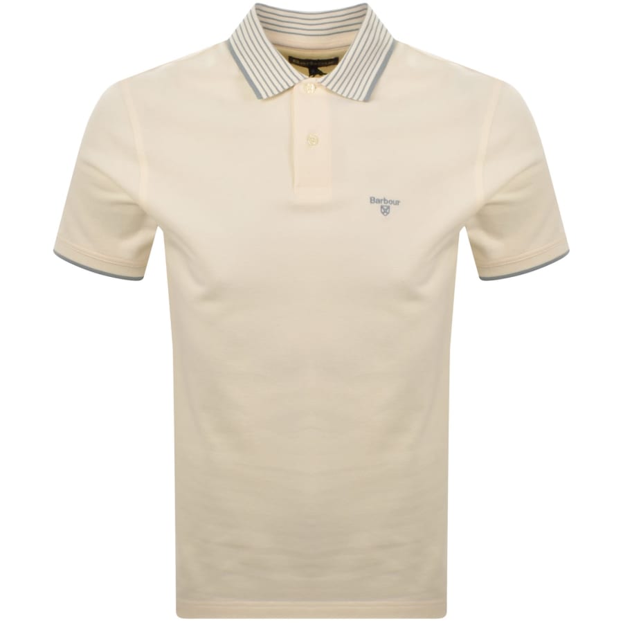 Image number 1 for Barbour Denwick Polo T Shirt Cream
