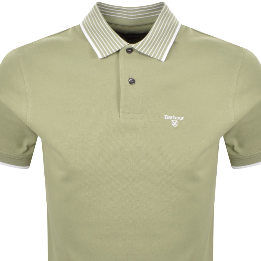 Image number 2 for Barbour Denwick Polo T Shirt Green