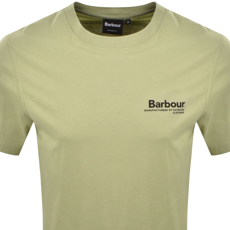 Image number 3 for Barbour Kaber T Shirt Mineral Green