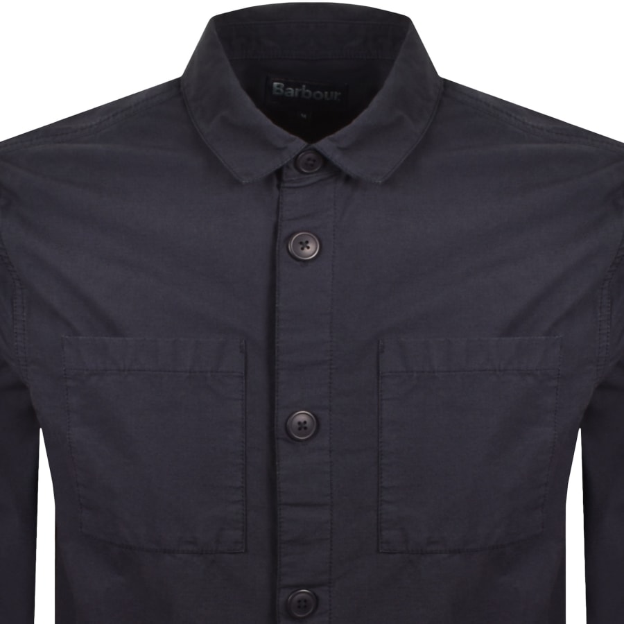 Image number 2 for Barbour Rickfell Overshirt Navy