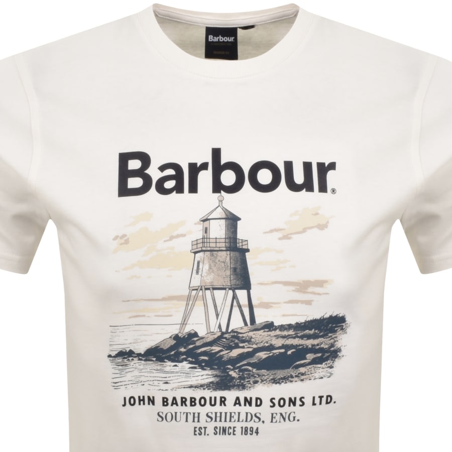 Image number 2 for Barbour Harbourside T Shirt White