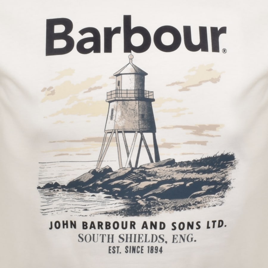 Image number 3 for Barbour Harbourside T Shirt White