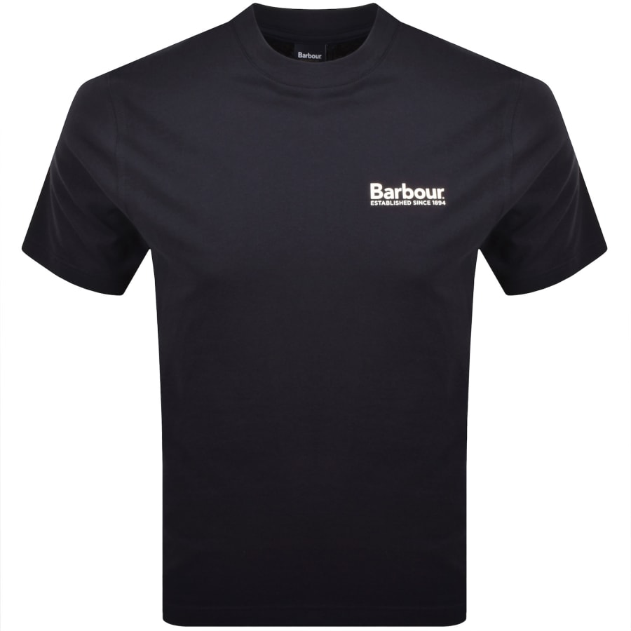 Image number 2 for Barbour Moonwell T Shirt Navy