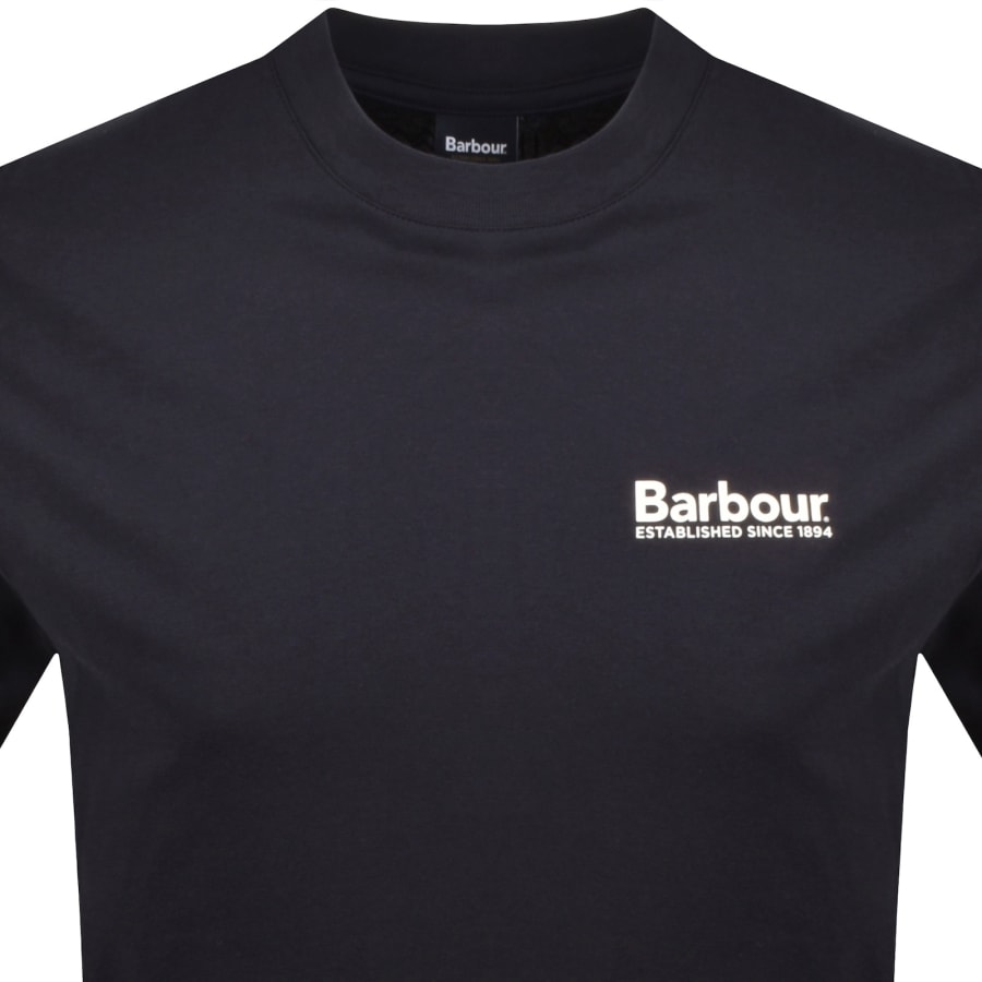 Image number 3 for Barbour Moonwell T Shirt Navy