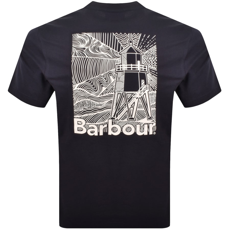 Image number 5 for Barbour Moonwell T Shirt Navy