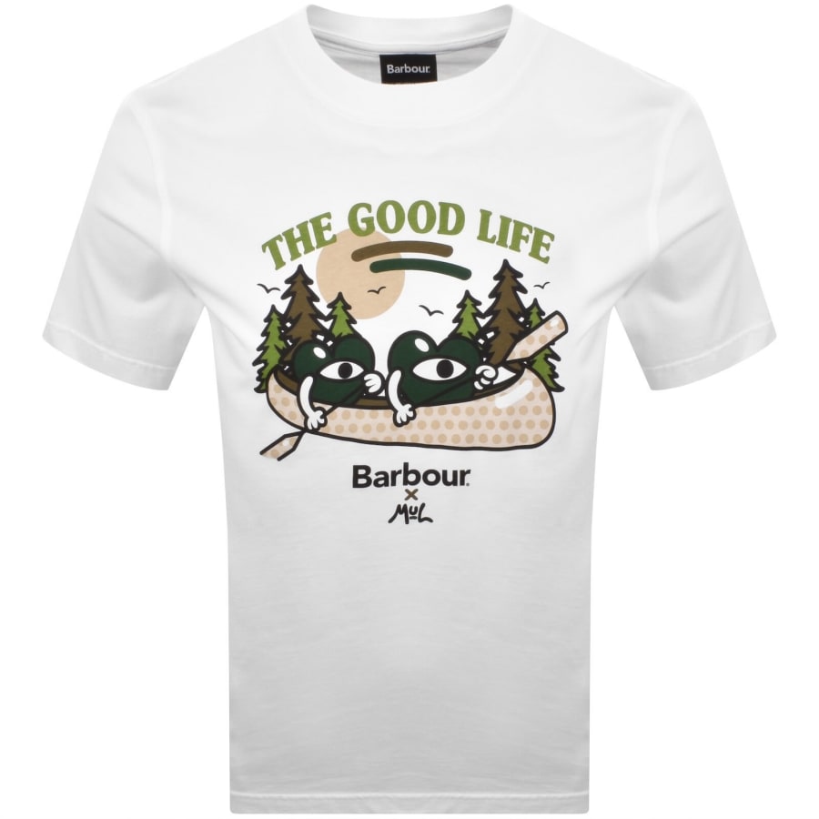 Image number 1 for Barbour X Mull Good Life T Shirt White