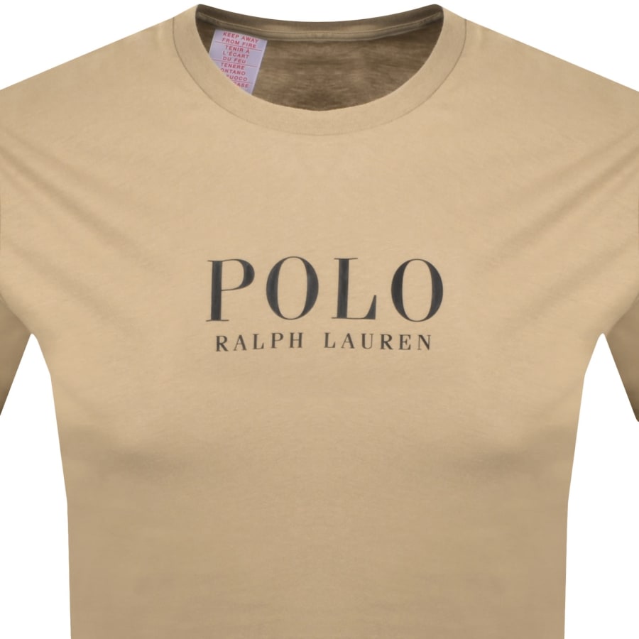 Image number 2 for Ralph Lauren Logo Crew Neck T Shirt Brown