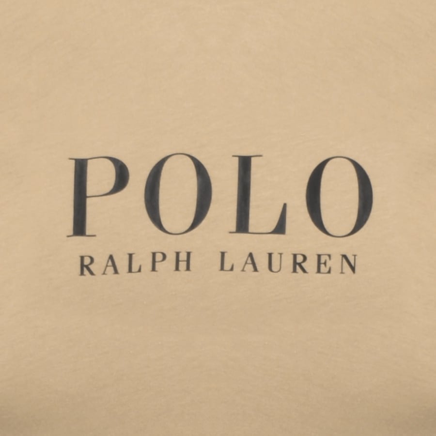 Image number 3 for Ralph Lauren Logo Crew Neck T Shirt Brown