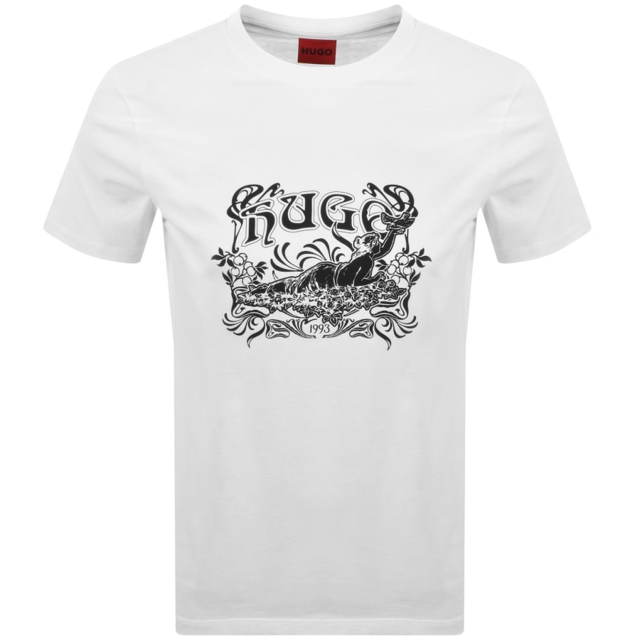 Image number 1 for HUGO Diwom T Shirt White