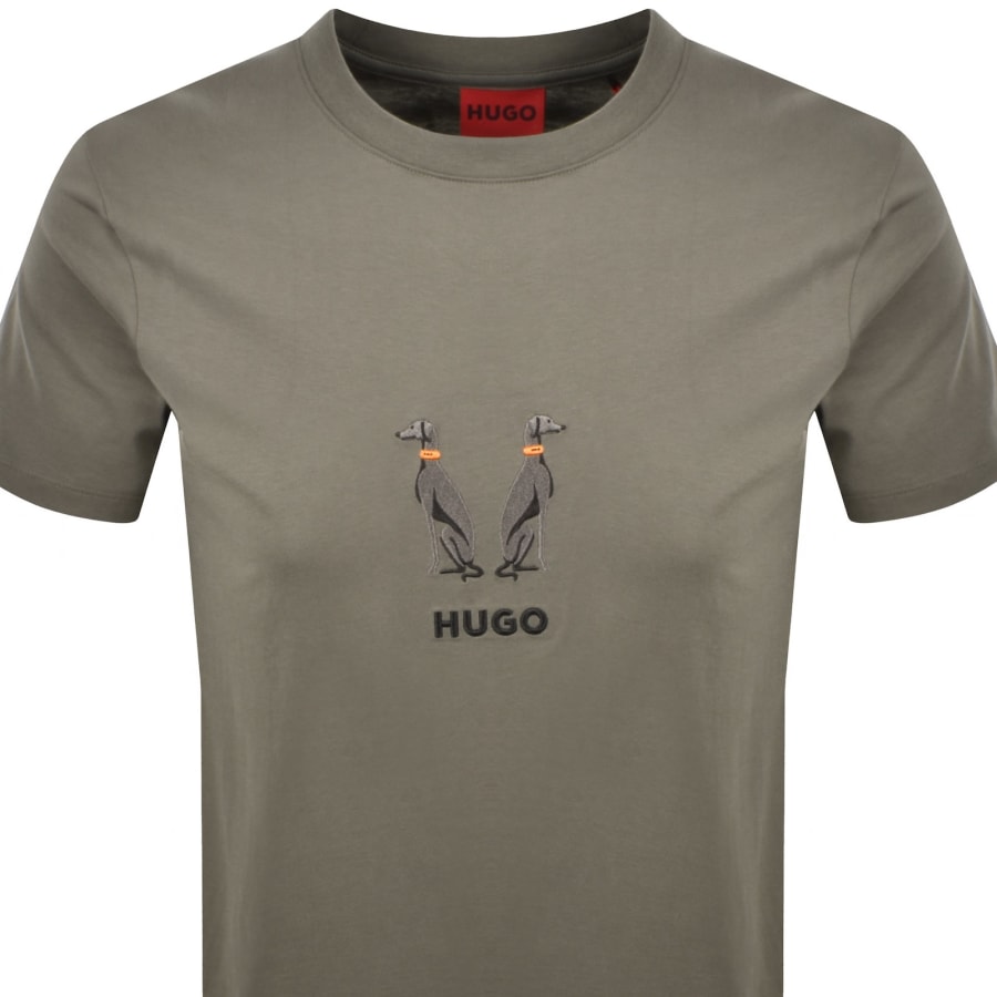 Image number 2 for HUGO Dugolini T Shirt Grey