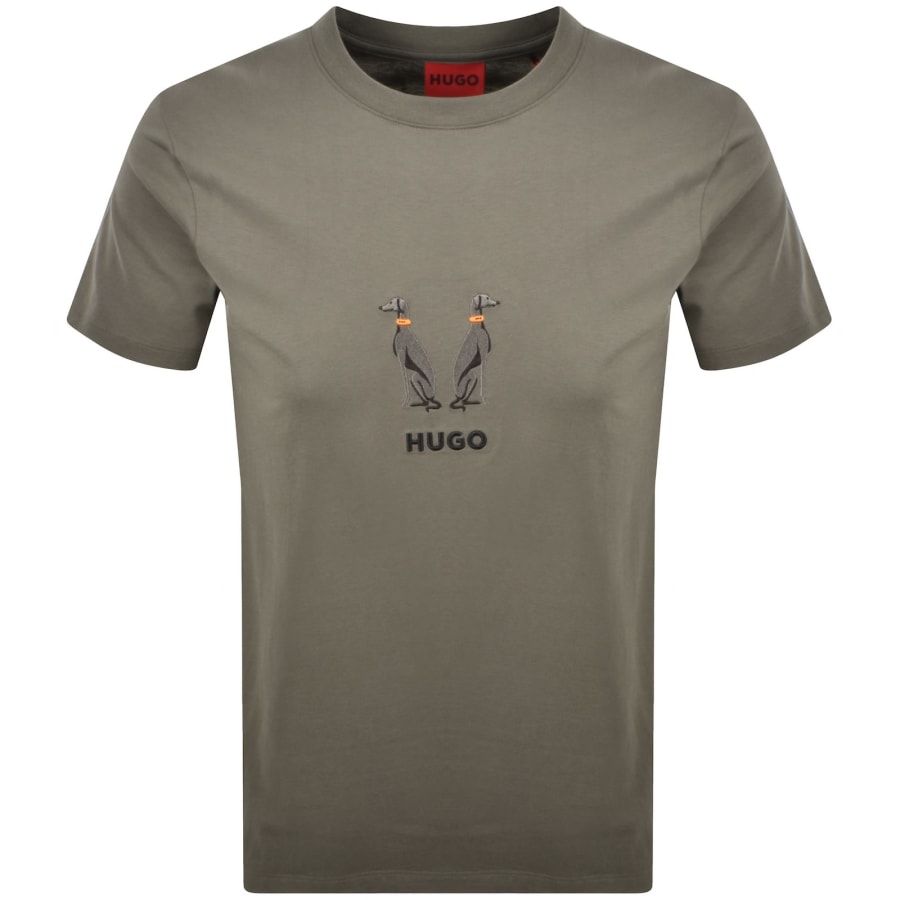 Image number 1 for HUGO Dugolini T Shirt Grey