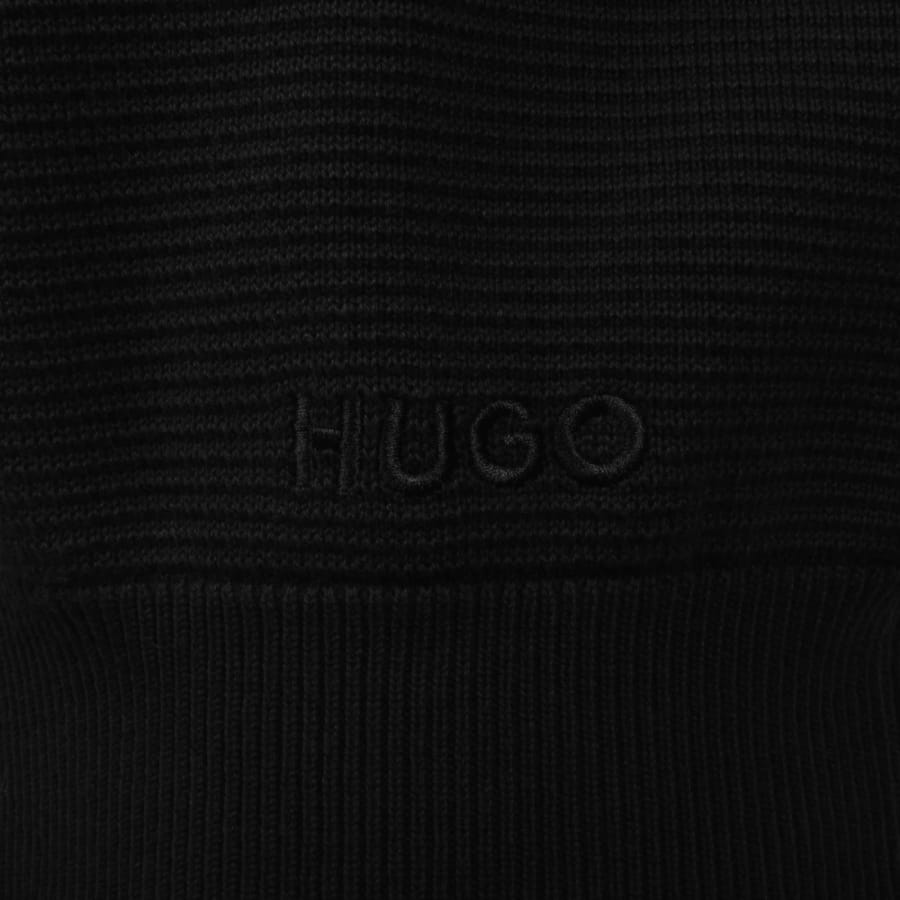 Image number 3 for HUGO San Pauley Knit Jumper Black