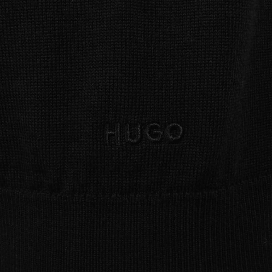 Image number 3 for HUGO San Jorge Knit Jumper Black