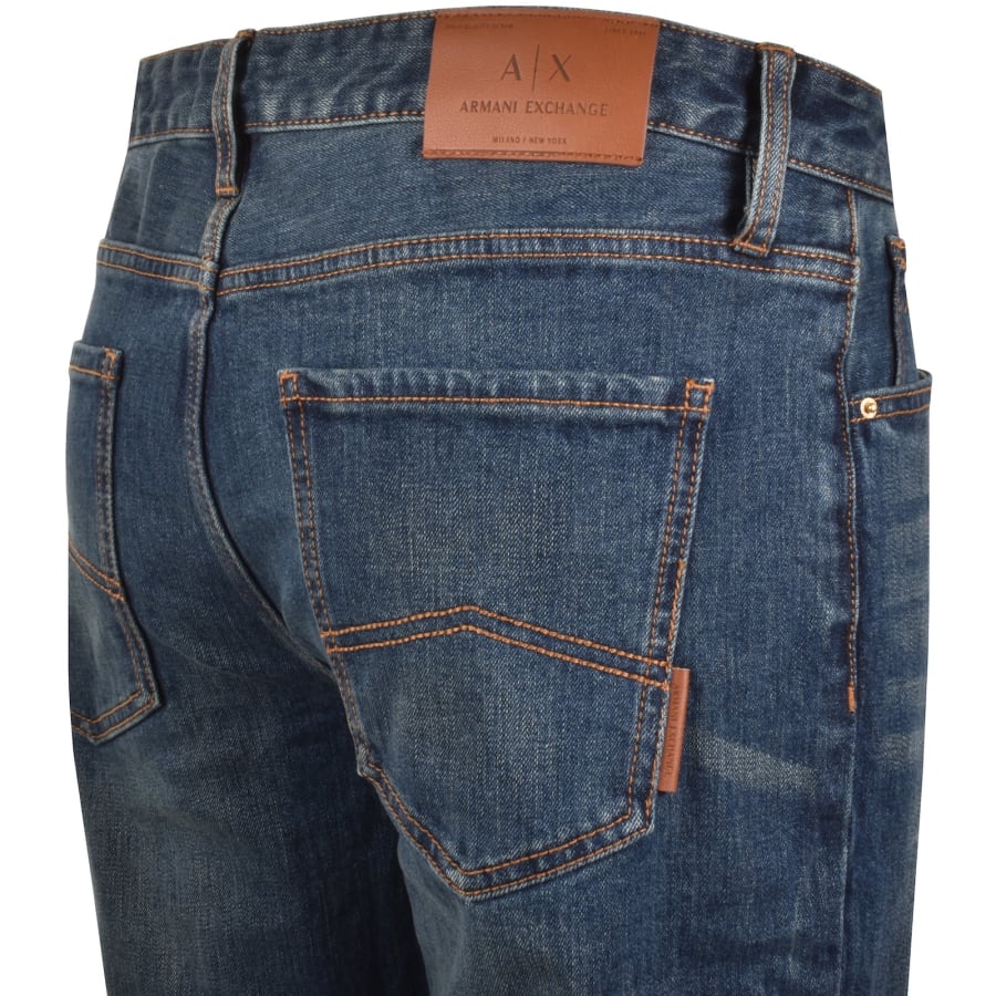Image number 4 for Armani Exchange Comfort Slim Fit Jeans Blue