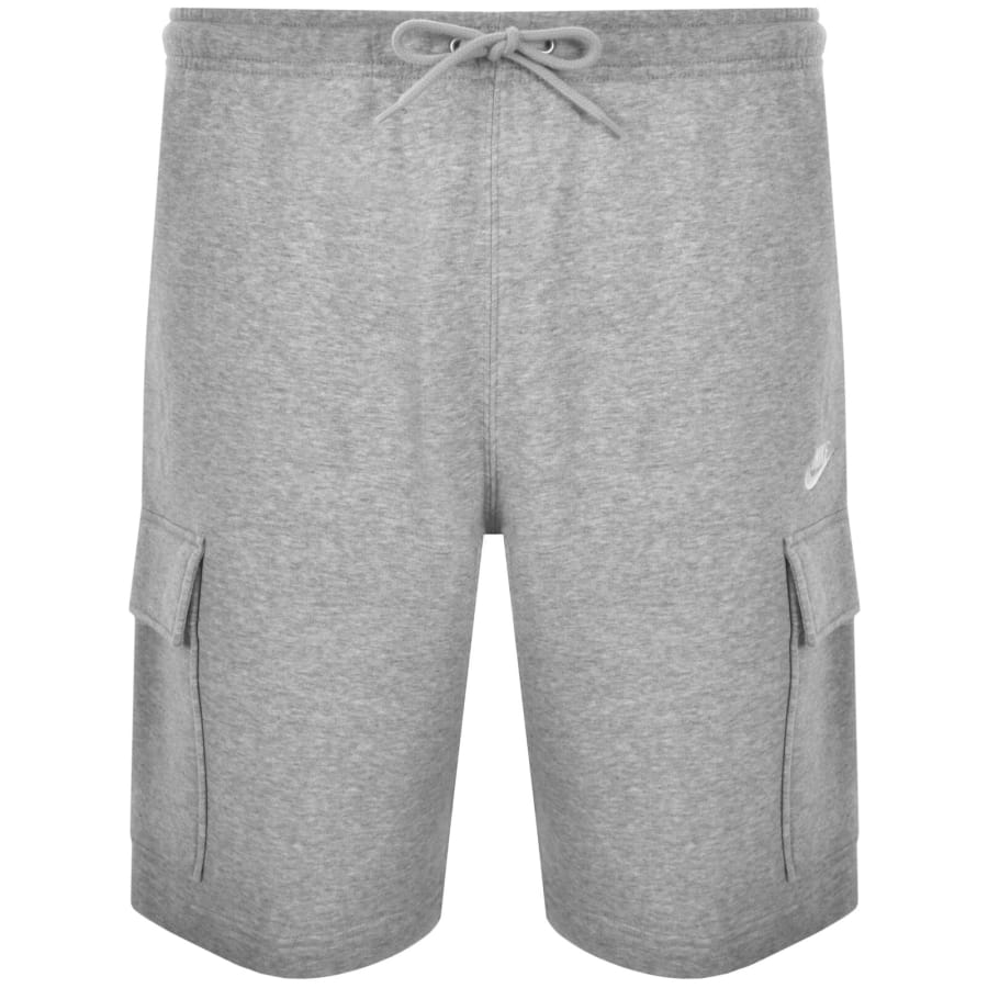 Image number 1 for Nike Club Logo Cargo Shorts Grey