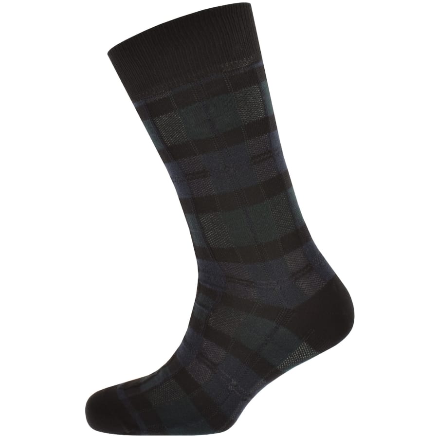 Image number 2 for Fred Perry Tartan Socks Black