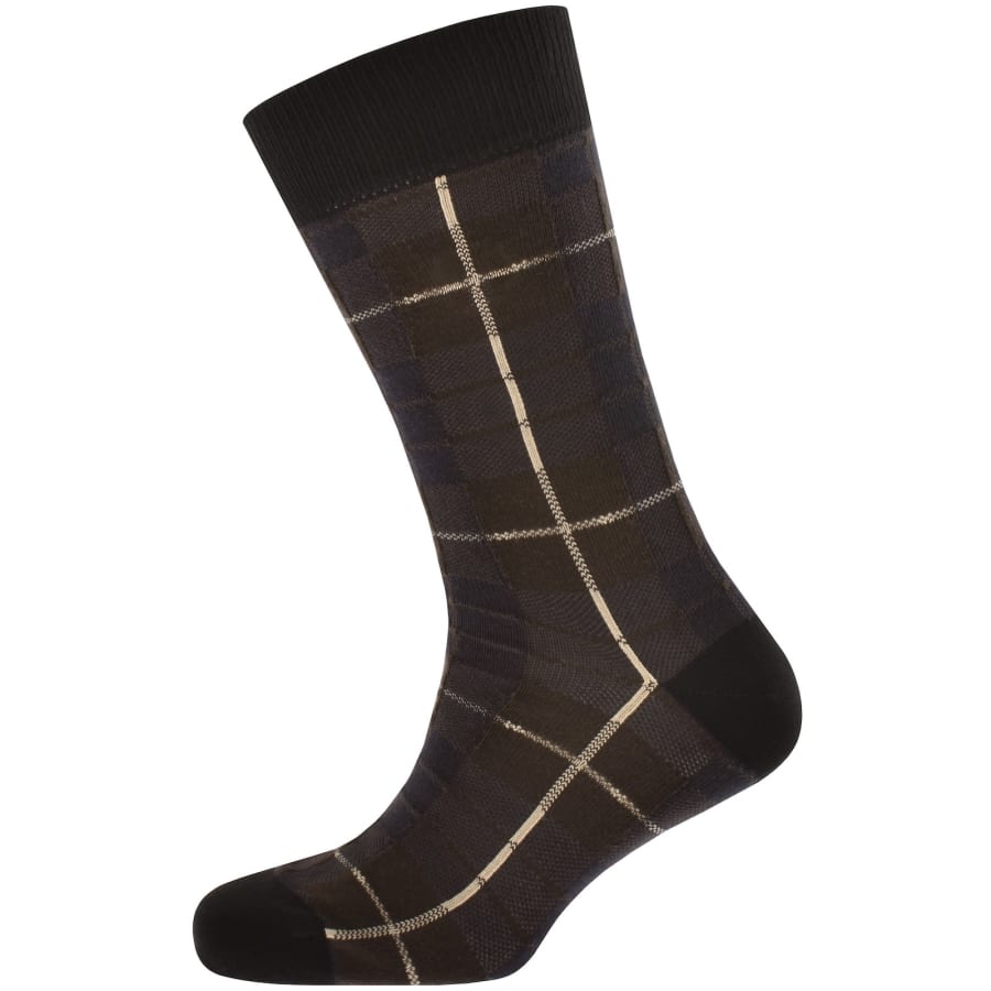 Image number 2 for Fred Perry Tartan Socks Brown