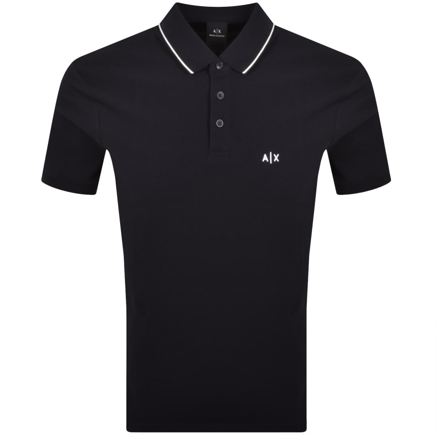 Image number 1 for Armani Exchange Polo T Shirt Deep Navy