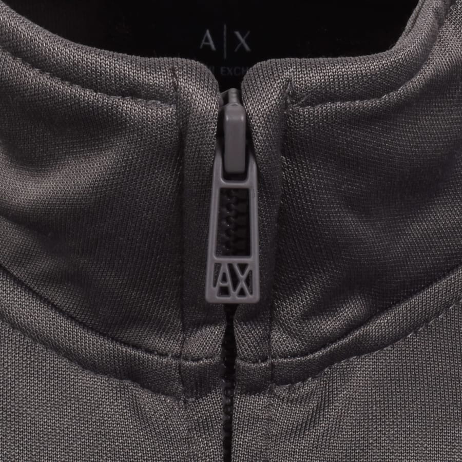 Image number 4 for Armani Exchange Full Zip Sweatshirt Grey