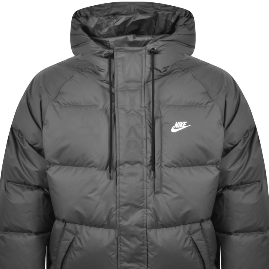 Image number 2 for Nike Therma Fit Parka 650 Jacket Grey
